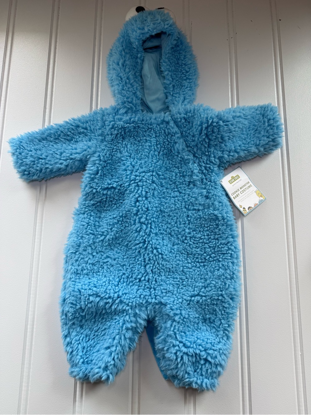 Pottery Barn Kids Blue Fuzzy Monster Costume Romper